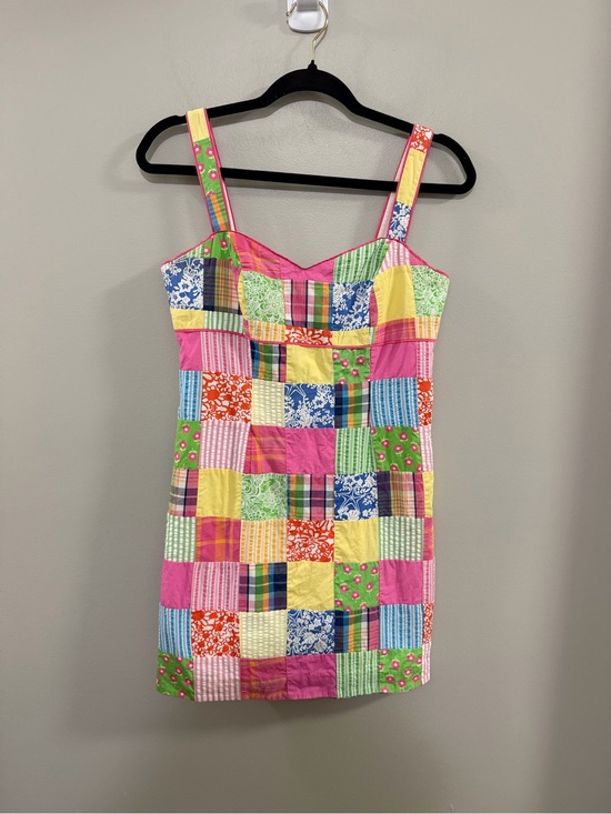 Lilly Pulitzer Dresses & Skirts - Vintage Lilly Pulitzer Annette Multicolor Patchwork Dress "Beach Chair Patch"